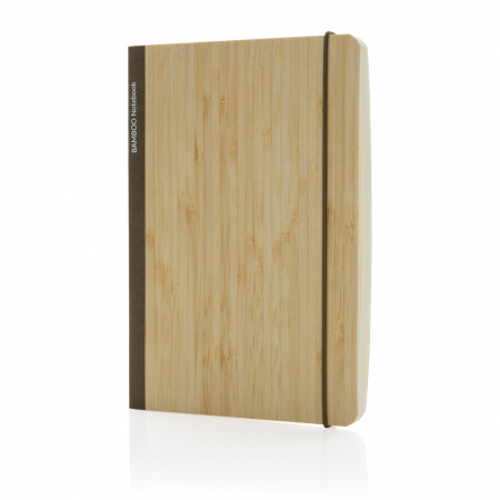 Agenda A5 Scribe din bambus FSC® – 160 pagini dictando crem, eco-friendly [1]