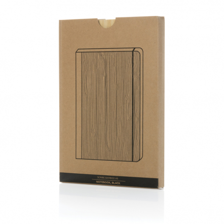 Agenda A5 Scribe din bambus FSC® – 160 pagini dictando crem, eco-friendly [8]