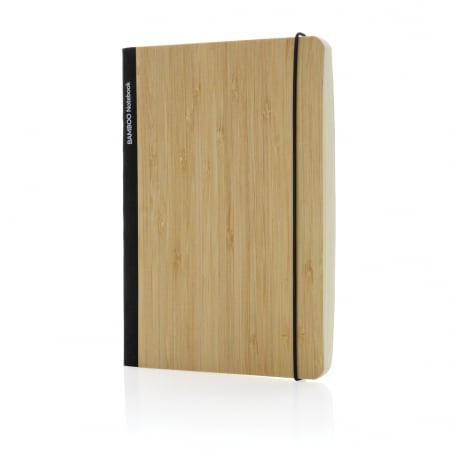 Agenda A5 Scribe din bambus FSC® – 160 pagini dictando crem, eco-friendly [1]