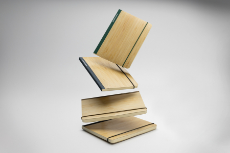 Agenda A5 Scribe din bambus FSC® – 160 pagini dictando crem, eco-friendly [7]
