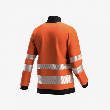 Hanorac hi-vis cu dungi reflectorizante, SCUTI, unisex, Safety Jogger [4]