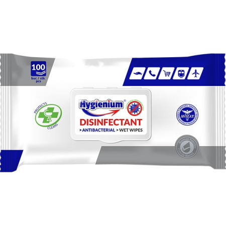 Produse Antibacteriene - Servetele Dezinfectante Multisuprafete Hygienium, 100 Bucati – Igiena eficienta