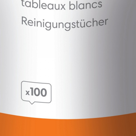 Servetele umede NOBO Clene, pentru curatare table si flipcharturi, uz zilnic, 100 buc/set [1]