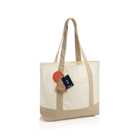 Rucsacuri si articole de calatorie - Geanta tote SHOP LOCAL AWARE™ din bumbac reciclat