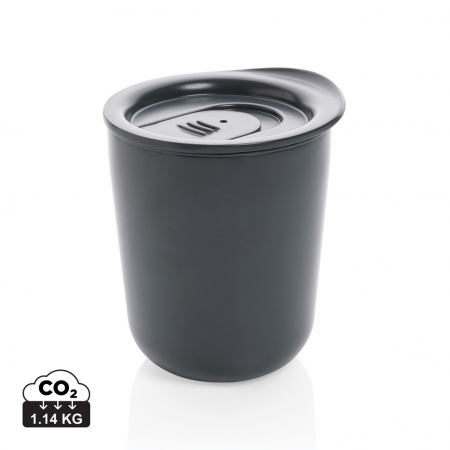 Sticle, cani si termosuri to go - Pahar cafea inox antimicrobian 250 ml cu capac