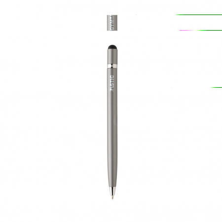 Pix minimalist metalic cu stylus si cerneala albastra [2]