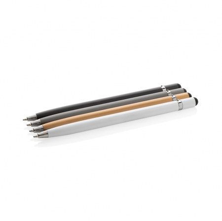 Pix minimalist metalic cu stylus si cerneala albastra [4]