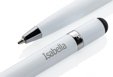 Pix minimalist metalic cu stylus si cerneala albastra [3]