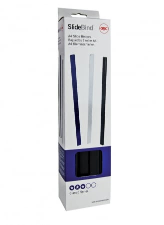 Sina legare documente GBC, plastic, A4, 5 mm, 20 coli, 25 buc/set, albastru [2]