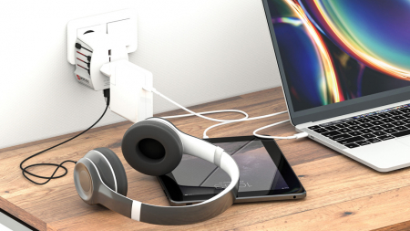 Adaptor universal SKROSS MUV 2-Pole cu porturi USB-A si USB-C [4]