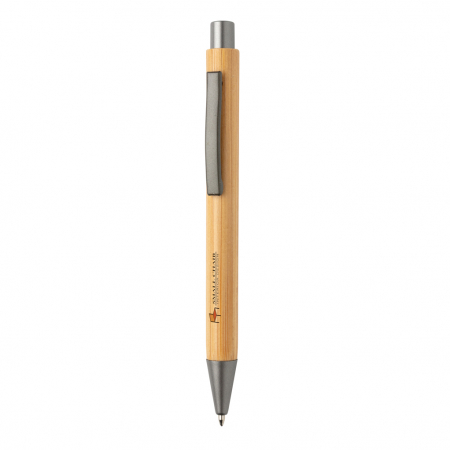 Pix Slim din bambus cu detalii metalice, eco-friendly [3]