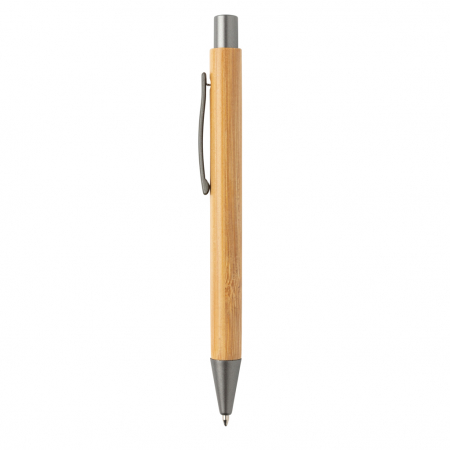 Pix Slim din bambus cu detalii metalice, eco-friendly [2]
