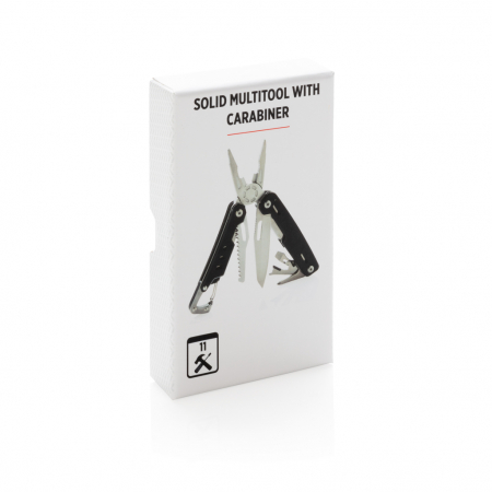 Multitool Solid cu carabiniera si 11 functii din aluminiu si inox [10]