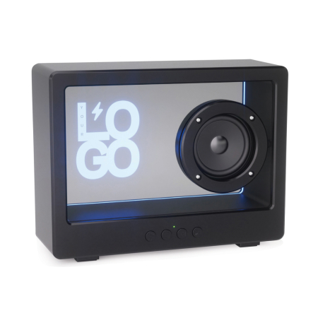 Electronice si accesorii tech - Boxa Soundclear transparenta 5W, RGB, personalizabila cu logo luminos