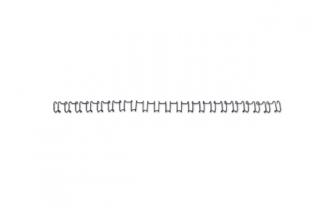 Spira legare documente GBC, metalica, A4, 12 mm, 100 coli, 21 inele, 100 buc/set, negru [1]