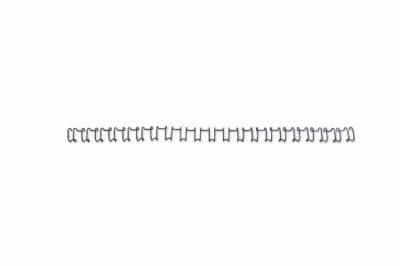 Spira legare documente GBC, metalica, A4, 14 mm, 130 coli, 21 inele, 100 buc/set, negru [2]