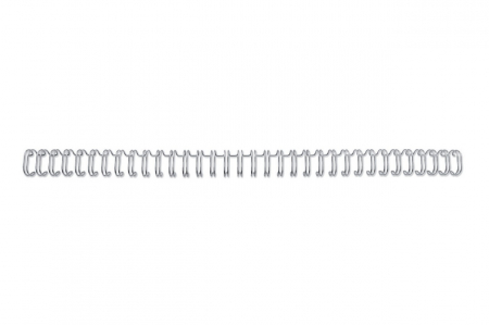 Spira legare documente GBC, metalica, A4, 5 mm, 35 coli, 34 inele, 100 buc/set, argintiu [2]