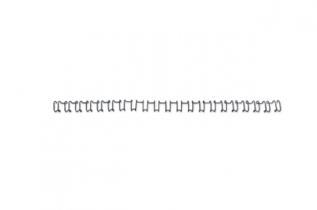 Spira legare documente GBC, metalica, A4, 6 mm, 55 coli, 21 inele, 100 buc/set, negru [2]