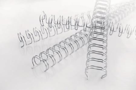 Spira legare documente GBC, metalica, A4, 6 mm, 55 coli, 34 inele, 100 buc/set, argintiu [4]