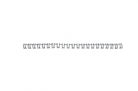Spira legare documente GBC, metalica, A4, 8 mm, 70 coli, 21 inele, 100 buc/set, negru [1]