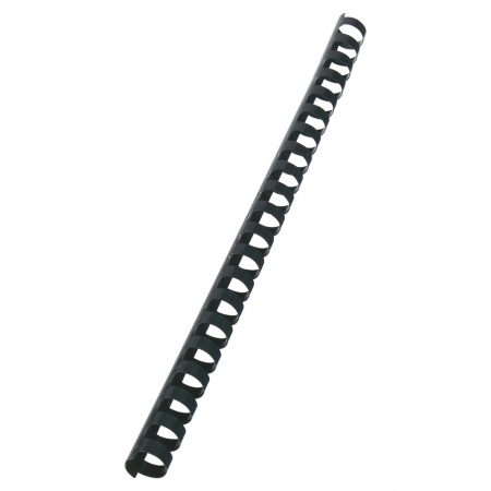 Masini de legat, indosariat si accesorii - Spira legare documente GBC, plastic, A4, 21 inele, 16 mm, 145 coli, 100 buc/set, negru