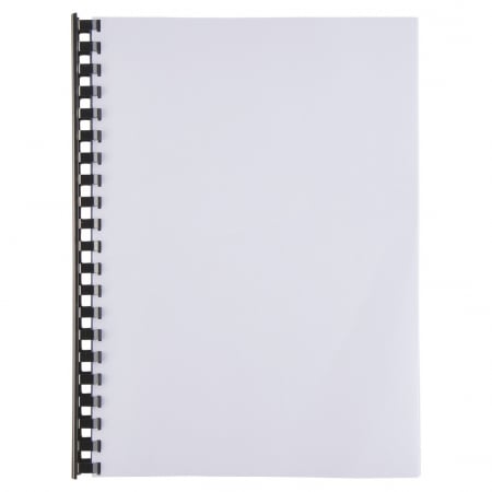 Spira legare documente GBC, plastic, A4, 21 inele, 19 mm, 165 coli, 100 buc/set, negru [2]