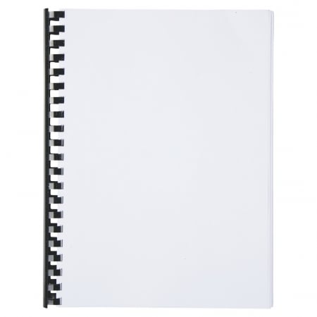 Spira legare documente GBC, plastic, A4, 21 inele, 25 mm, 225 coli, 100 buc/set, negru [2]