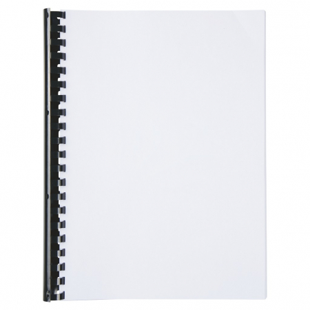 Noutati si inovatii - Spira legare documente GBC, plastic, A4, 21 inele, 45 mm, 390 coli, 100 buc/set, negru