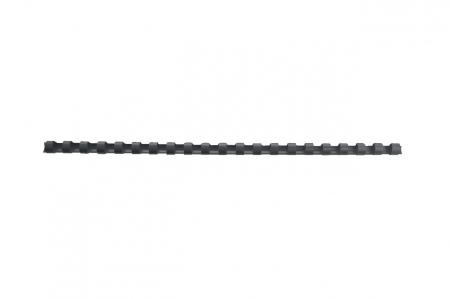 Spira legare documente GBC, plastic, A4, 21 inele, 6 mm, 25 coli, 100 buc/set, negru [2]