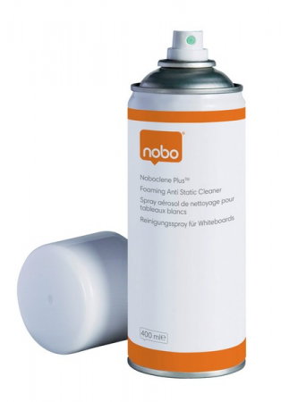 Articole pentru birou, suprafete, pardoseli - Spray NOBO Clene Plus, spuma, pentru curatare table si flipcharturi, uz regulat, 400 ml