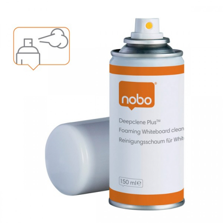 Spray renovator NOBO Deepclene Plus, spuma, pentru curatare table si flipcharturi, uz lunar, 150 ml [2]