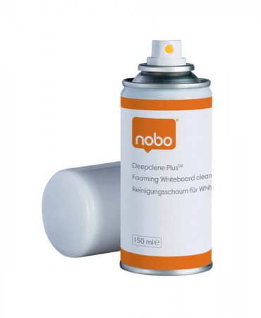 Articole pentru birou, suprafete, pardoseli - Spray renovator NOBO Deepclene Plus, spuma, pentru curatare table si flipcharturi, uz lunar, 150 ml