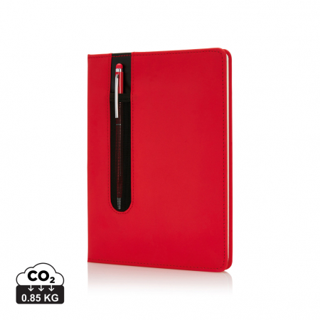 Noutati si inovatii - Agenda A5 personalizabila cu coperta PU si pix stylus inclus