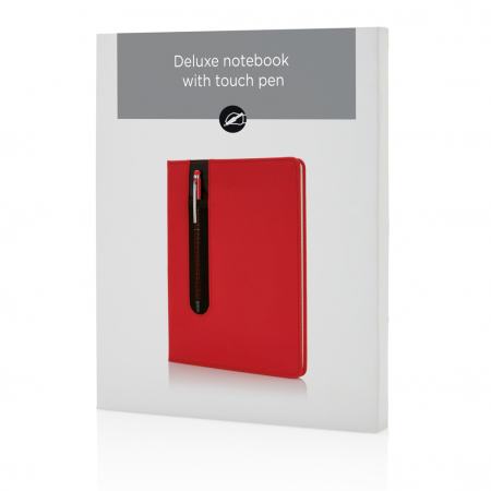 Agenda A5 personalizabila cu coperta PU si pix stylus inclus [4]