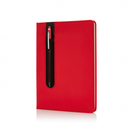 Agenda A5 personalizabila cu coperta PU si pix stylus inclus [1]