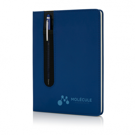Agenda A5 personalizabila cu coperta PU si pix stylus inclus [5]