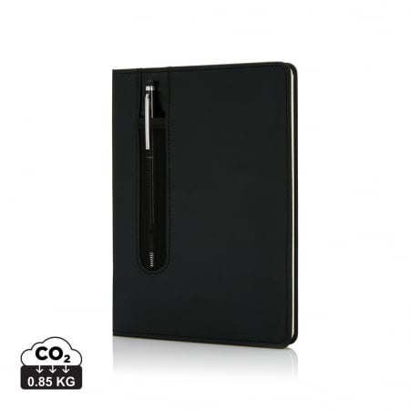Agende, calendare si organizatoare - Agenda A5 personalizabila cu coperta PU si pix stylus inclus