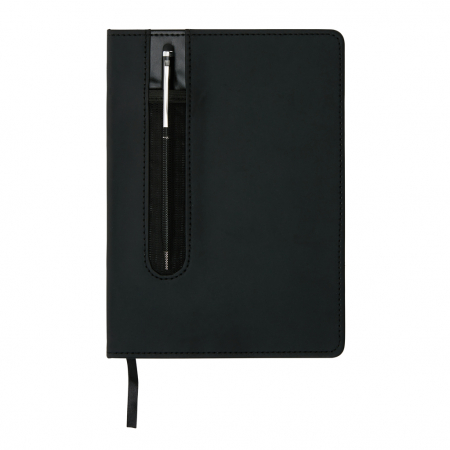 Agenda A5 personalizabila cu coperta PU si pix stylus inclus [3]