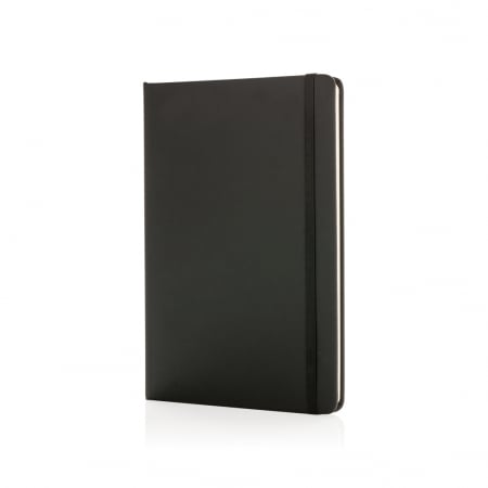 Agenda clasica A5 cu coperta PU, inchidere elastica si pagini dictando, hartie ivory, personalizabila. [1]