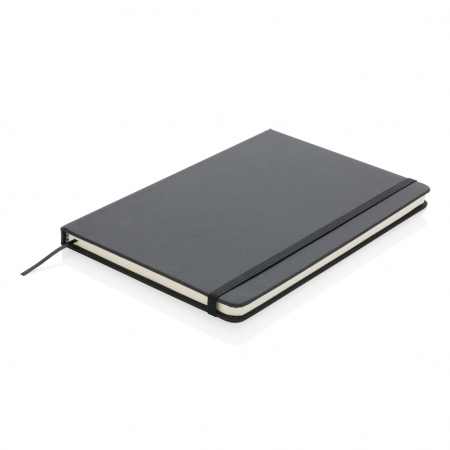 Agenda clasica A5 cu coperta PU, inchidere elastica si pagini dictando, hartie ivory, personalizabila. [2]