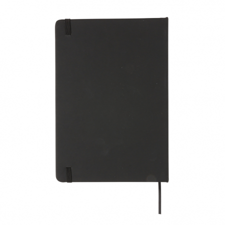 Agenda clasica A5 cu coperta PU, inchidere elastica si pagini dictando, hartie ivory, personalizabila. [5]