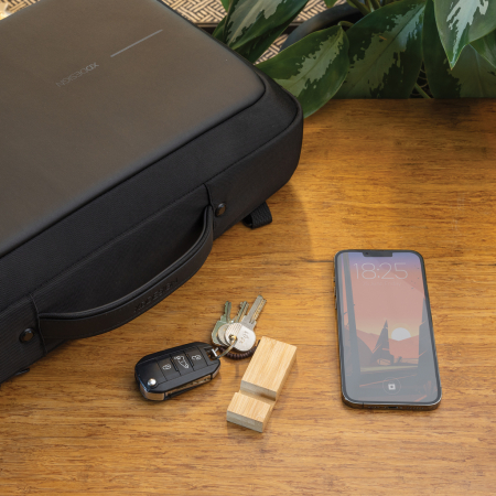 Standkey breloc suport telefon din bambus FSC® 100% [7]