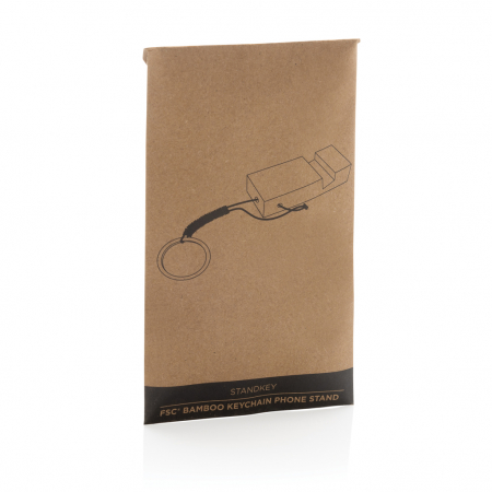 Standkey breloc suport telefon din bambus FSC® 100% [8]
