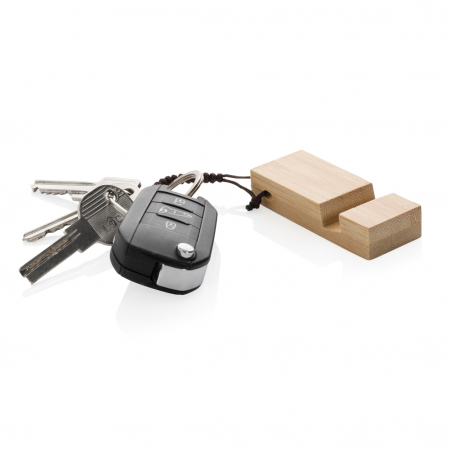 Standkey breloc suport telefon din bambus FSC® 100% [1]