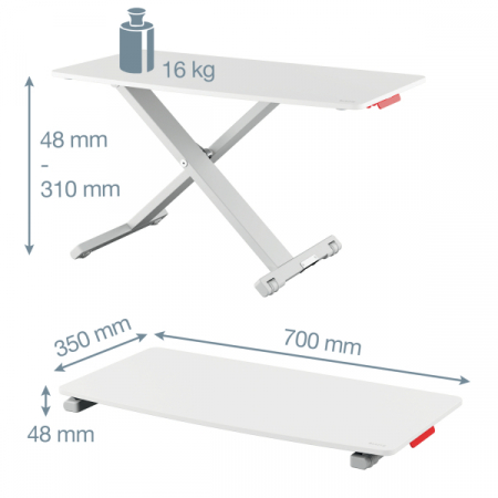 Statie de lucru ergonomica Leitz, pozitie sezut/in picioare [1]