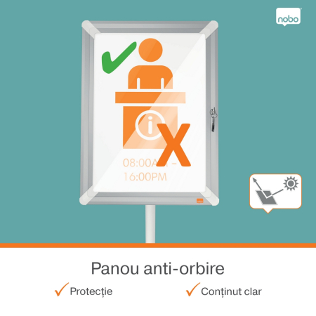 Stativ rama NOBO Premium Plus, cu cheie, A3, gri [6]