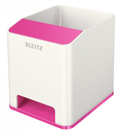 Suport pixuri Leitz WOW cu amplificare sunet albastru/alb [0]