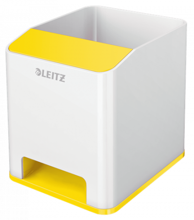 Suport pixuri Leitz WOW cu amplificare sunet albastru/alb [0]