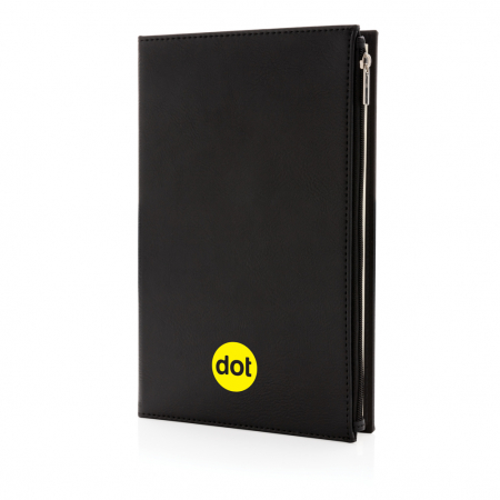 Agenda multifunctionala A5 Swiss Peak PU cu buzunar fermoar – personalizabila [6]