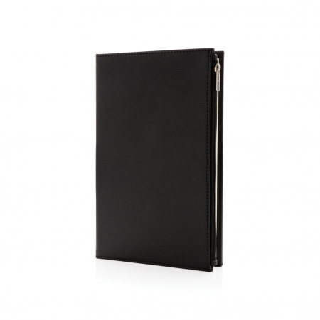 Agenda multifunctionala A5 Swiss Peak PU cu buzunar fermoar – personalizabila [1]
